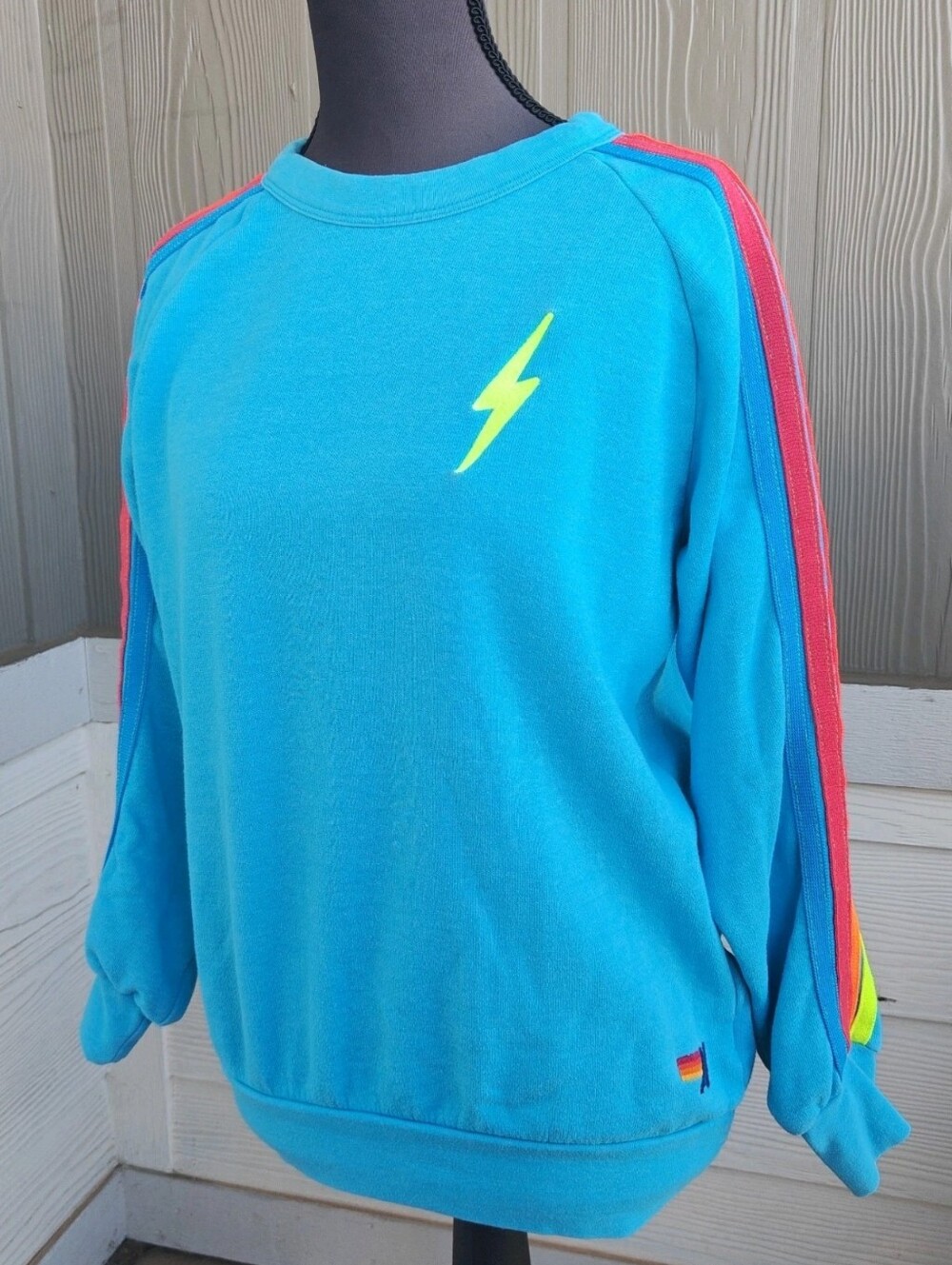 Aviator Nation Size XS Blue Crew Sweatshirt